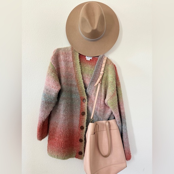 Free People Sweaters - ❤️ Free People Ombré Spaced Dye Button Cardigan | Size M/L | NWOT